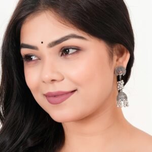 Women's Indian Bollywood Stylish AZ838-OXidised Earrings Traditional Ethnic Jhumka/Jhumki Earrings for Women Unique Design -AZ838-OX-ER7
